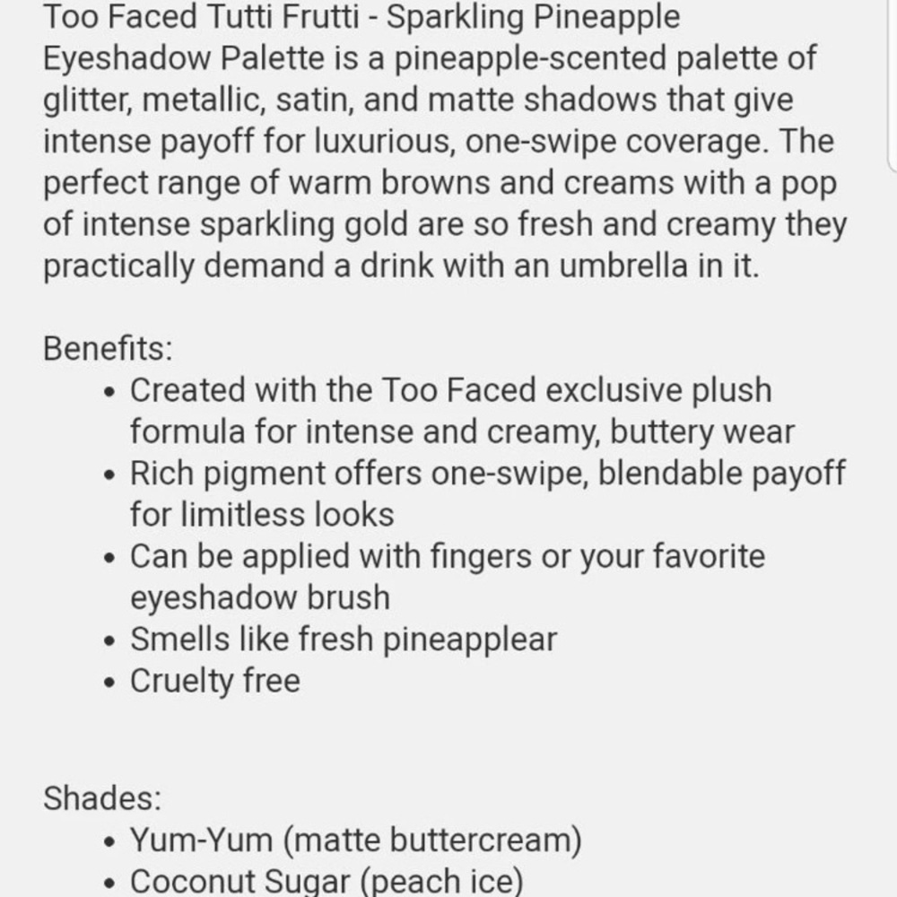 🎉HP🎉🛍Too Faced Tutti Frutti/Triple Scp Bundle🛍 - Picture 8 of 8
